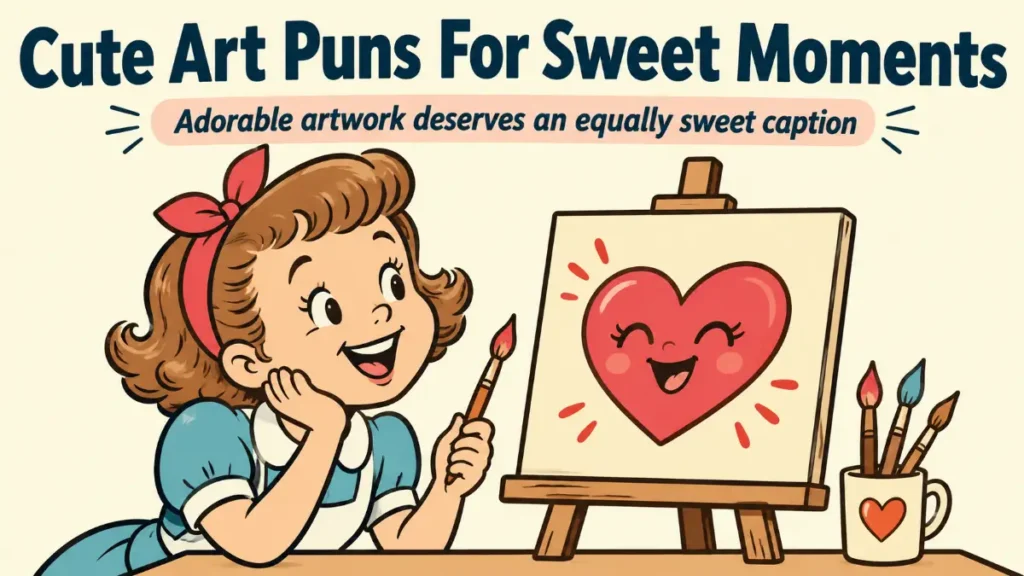 Cute Art Puns For Sweet Moments