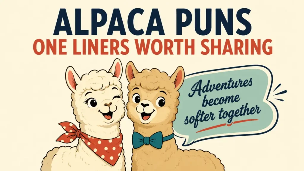 Alpaca Puns One Liners Worth Sharing