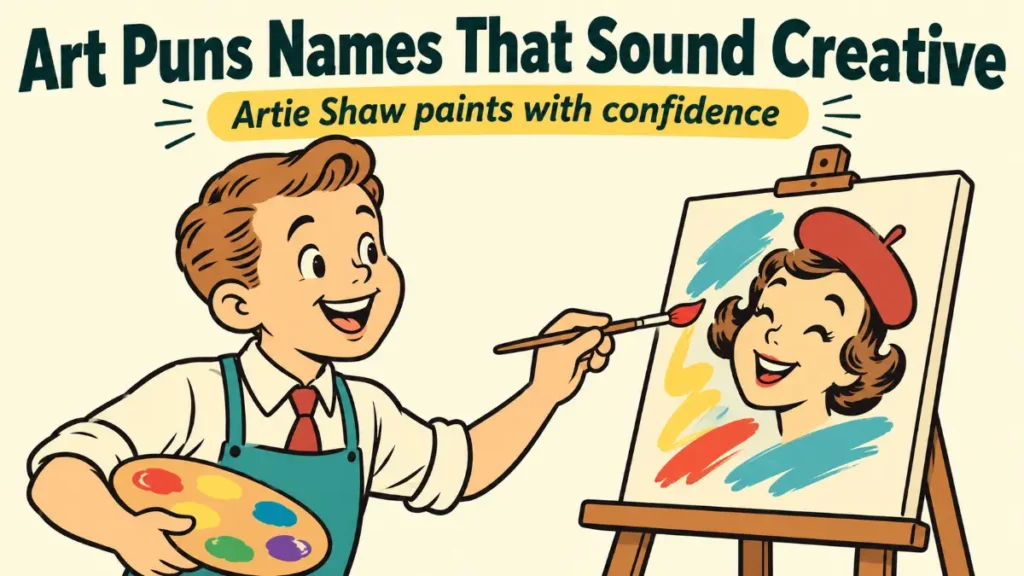 Art Puns Names That Sound Creative