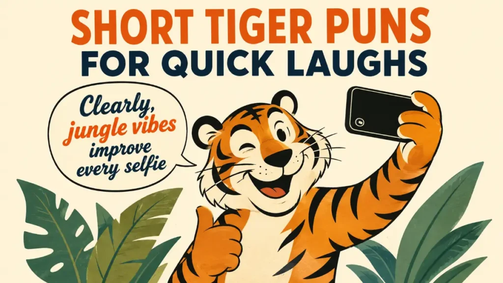 Short Tiger Puns For Quick Laughs