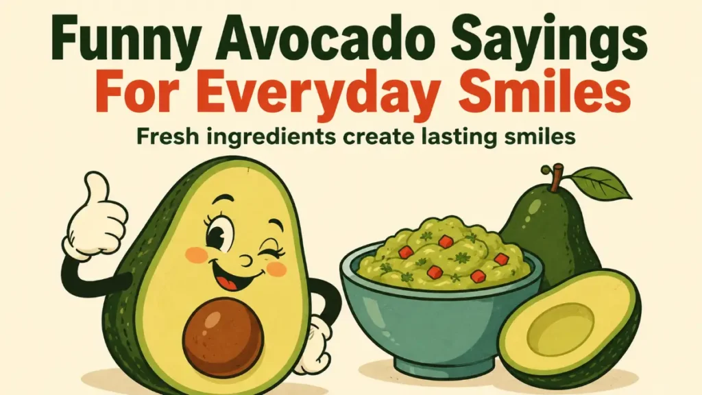 Funny Avocado Sayings For Everyday Smiles