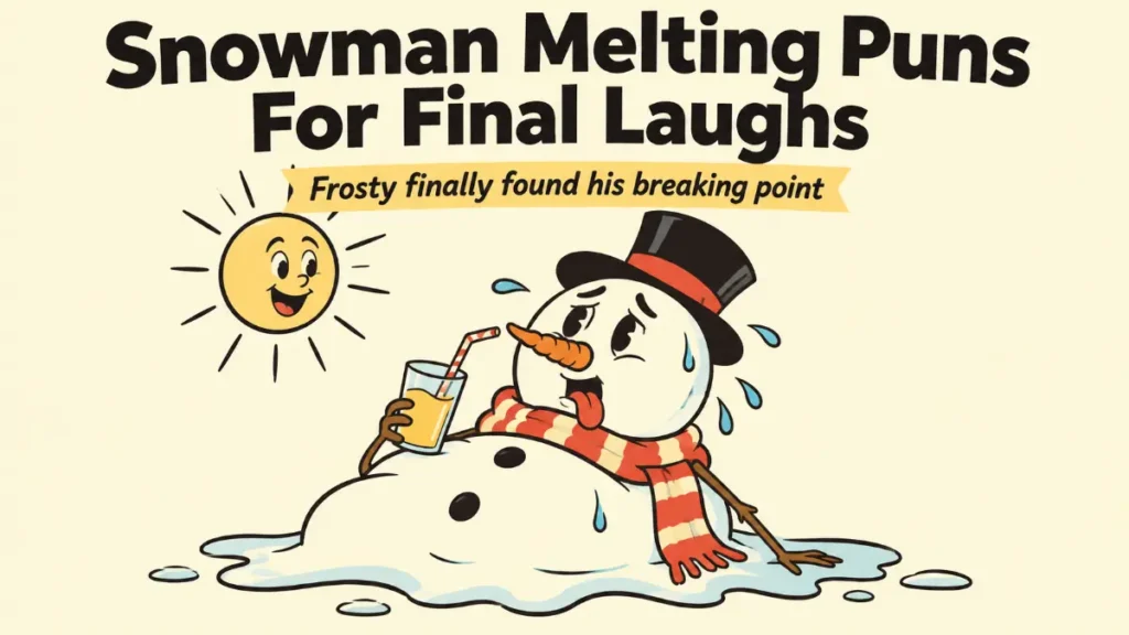 Snowman Melting Puns For Final Laughs
