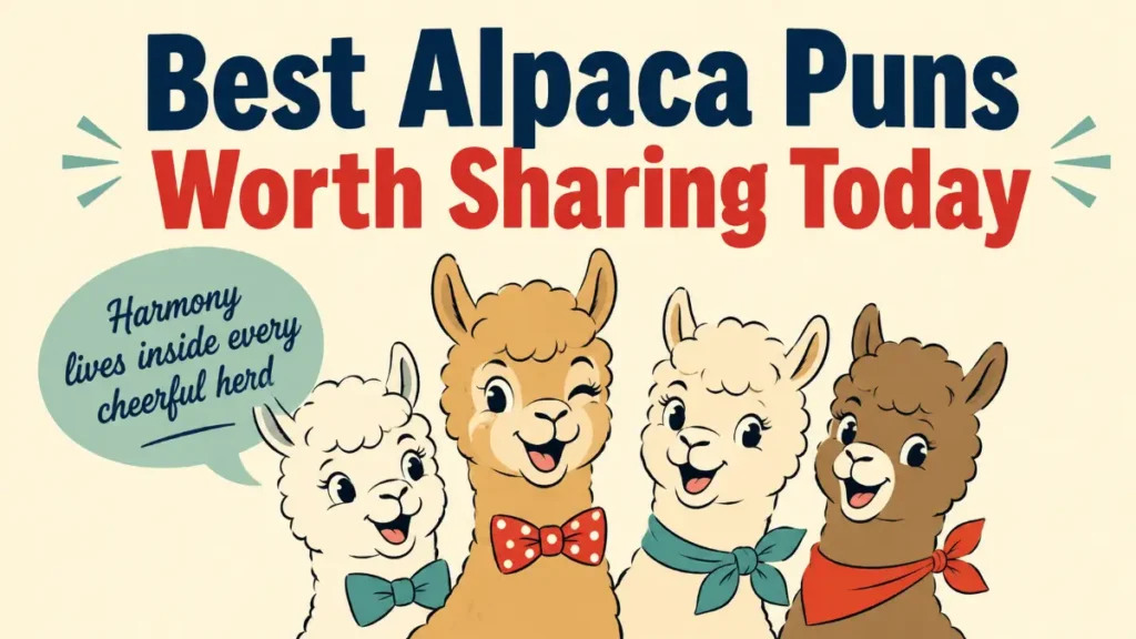 Best Alpaca Puns Worth Sharing Today