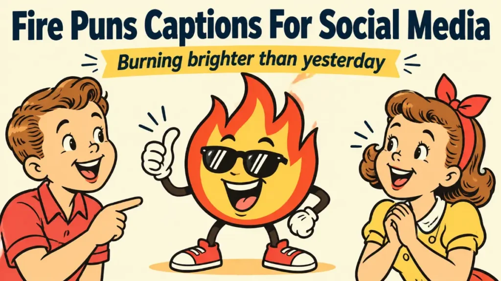 Fire Puns Captions For Social Media