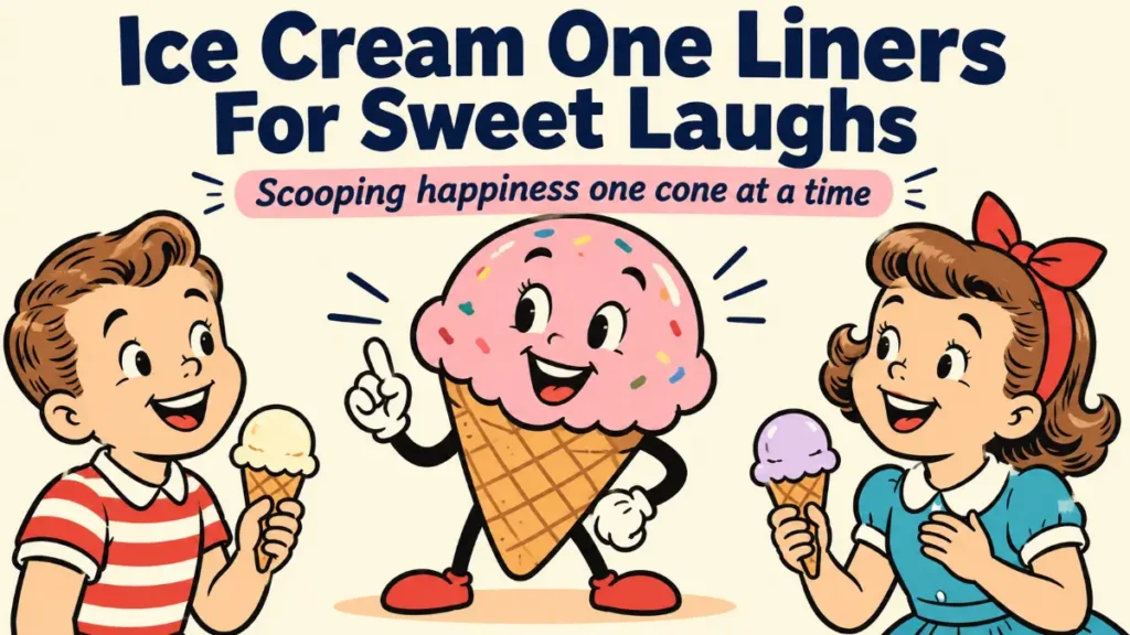 Ice Cream One Liners For Sweet Laughs